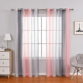 thumbnail image 1 of Lapalife Ombre Sheer Curtain 102 Inches Long for Bedroom Living Room 2 Panels Set, Gradient Print Grommet Top Rainbow Voile Window Drapes, 55''x 102'', 1 of 8