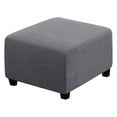 thumbnail image 1 of Lapalife Stretch Ottoman Covers Square Ottoman Slipcovers Footstool Cover (L, Gray), 1 of 6