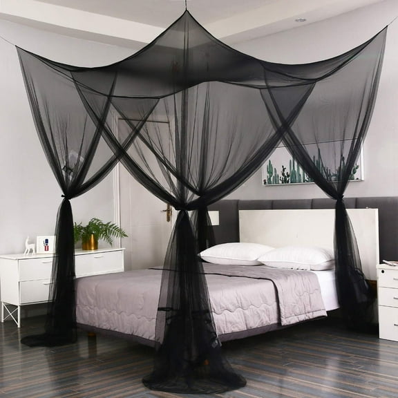 Lapalife Ultra Large Mosquito Netting for Outdoor Indoor, Bed Canopy Four Corner Outdoor Mosquito Screen Mesh Lightweight for Patio Porch Garden Home, 84"L x74"W x94"H