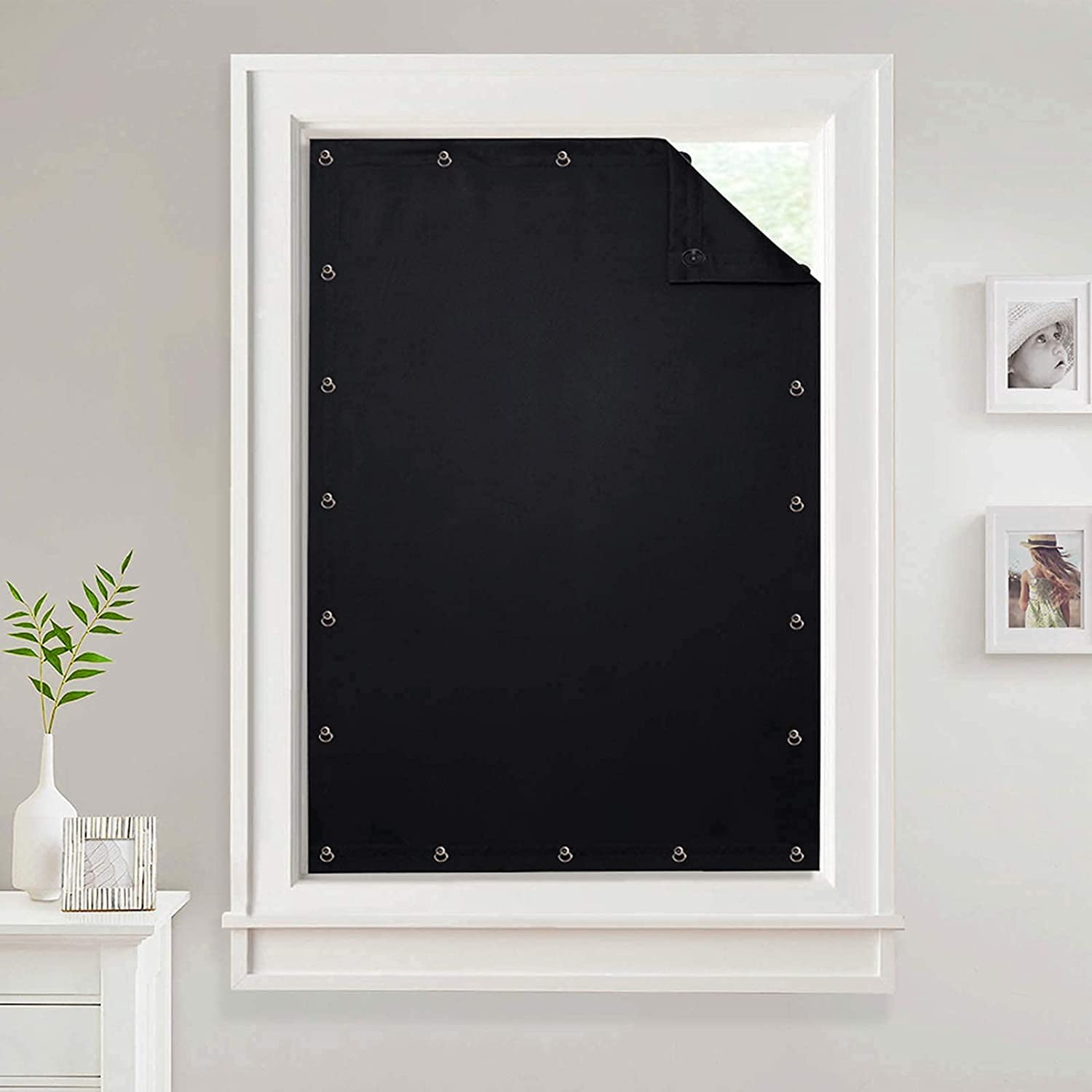 Lapalife Upgraded 100 Blackout Curtain With Suckers Portable Window
