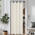 thumbnail image 1 of Lapalife Velvet Door Curtain, Privacy Room Divider Doorway Curtains Thermal Insulated Closet Curtain, 34''x 80'', Ivory, 1 Panel, 1 of 7