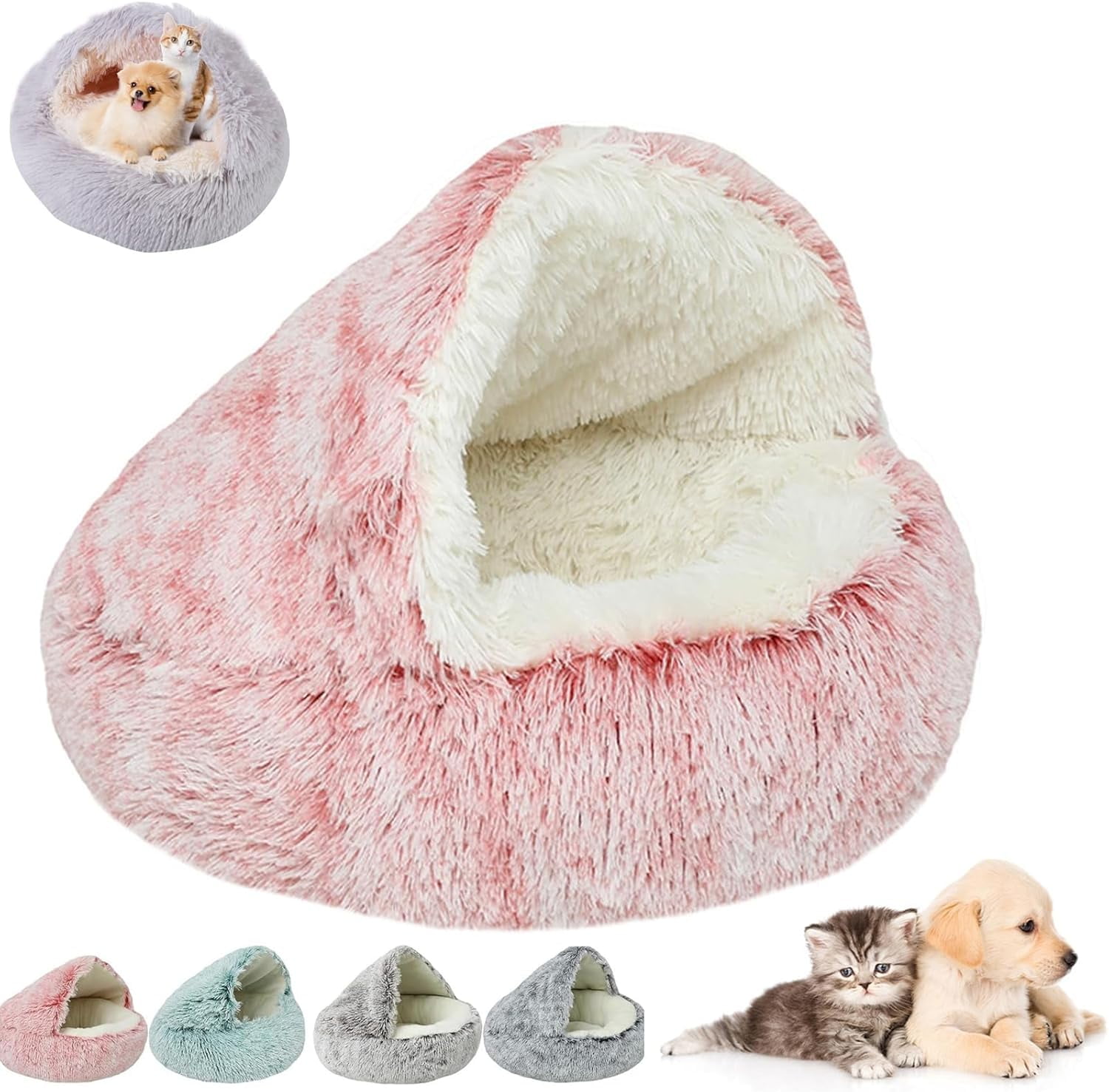 Lapcatz Nest Bed, Lapcatz Bed, Cat Cave Bed, Covered Cat Bed, Pursnug