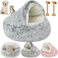 thumbnail image 1 of Lapcatz Nest Bed, Lapcatz Bed, Lapcatz Nest Bed with Cover, Lapcatz Nest for Pet,Pursnug Cat Bed (Grey, M(40cm)), 1 of 8