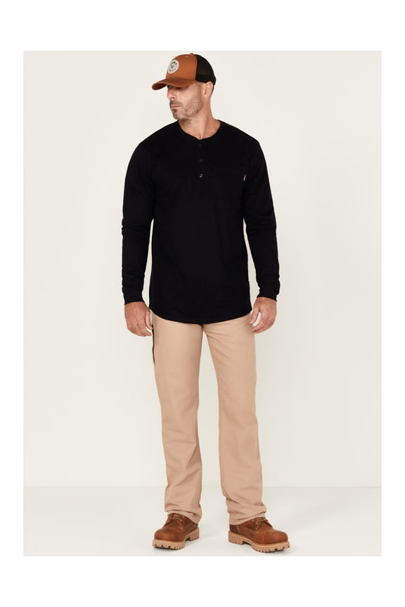 Men's Fr Mid Rise Relaxed Straight Canvas Work Pants - P-BWCJ9KH 38W x 32L