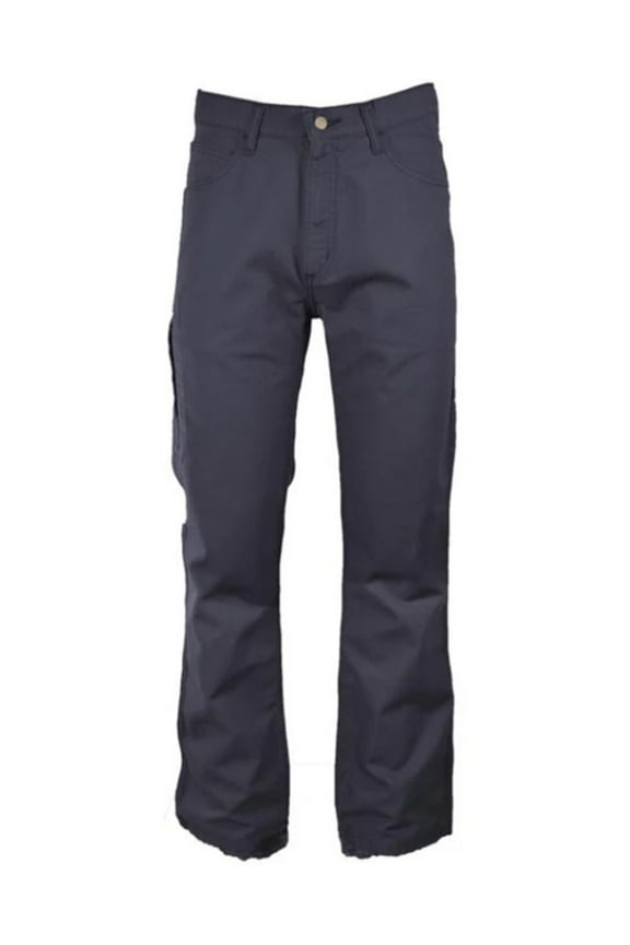 Men's Men'S Fr Mid Rise Relaxed Straight Canvas Work Pants Navy 34W x 34L