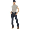thumbnail image 1 of Lapco Women's Fr Modern Fit Jeans Straight Leg Dark Blue 8 LNG, 1 of 5
