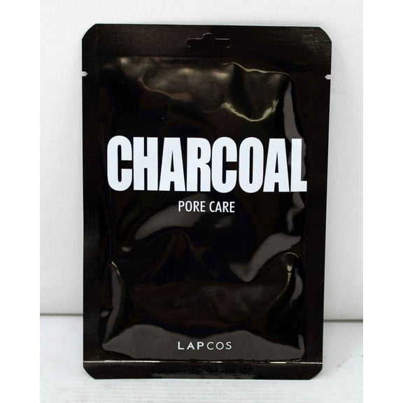 Lapcos Charcoal Beauty Sheet Mask, Pore Care, 1 Sheet, 0.84 fl oz (25 ml)