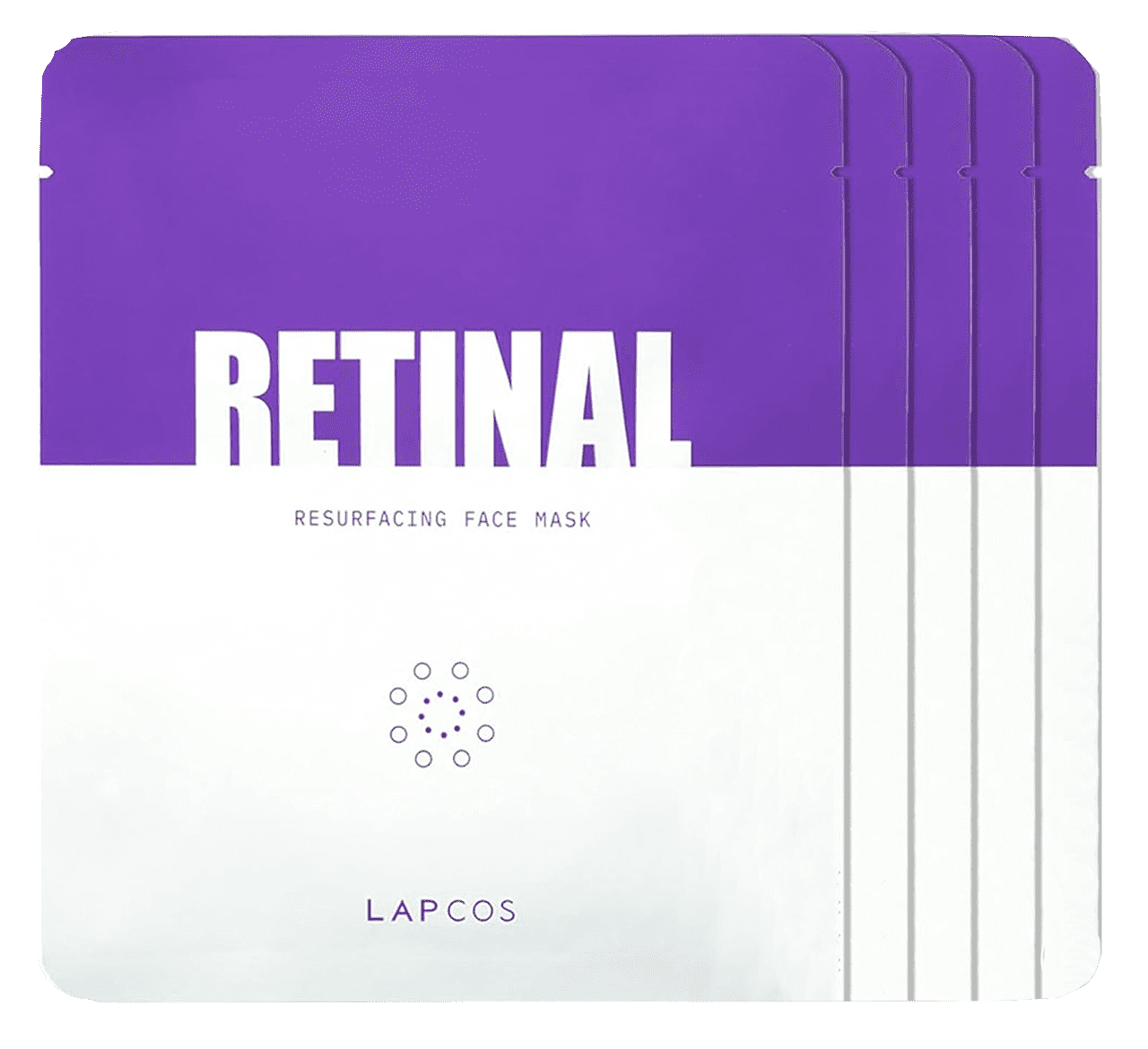 Lapcos Retinal Resurfacing Face Beauty Mask, 5 Sheets, 1.05 oz (30 g) Each