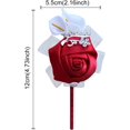 thumbnail image 2 of Denim Rose Blue Men's Flower Boutonniere/buttonhole For Wedding,lapel 2 of 13