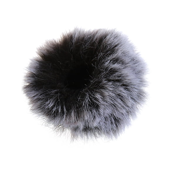 Lapel Microphone Windshield Muff Lavalier Muff Pin-on Furry Microphone Windproof Muff for 5-10mm Diameter Microphone