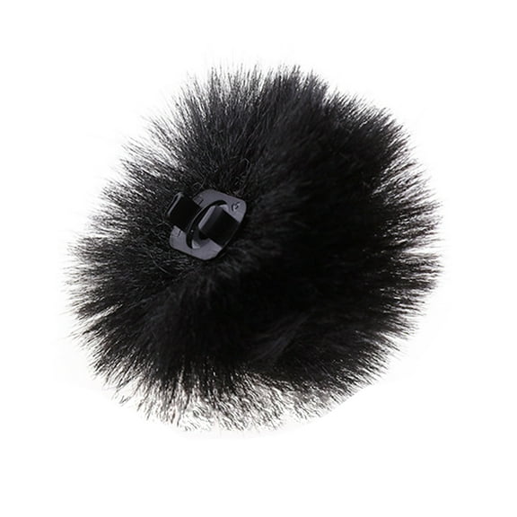 Lapel Microphone Windshield Muff Lavalier Pin-on Furry Microphone Windproof Muff for Microphone