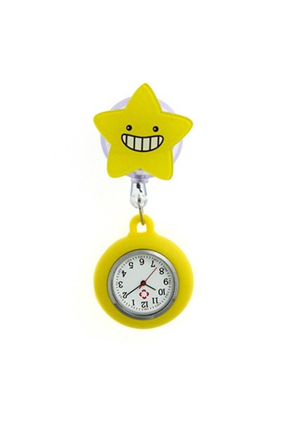 Lapel Nurse Watch with Silicone Brooch Clip On Design for Quick Time Check Clinics Setting Hospital Professional