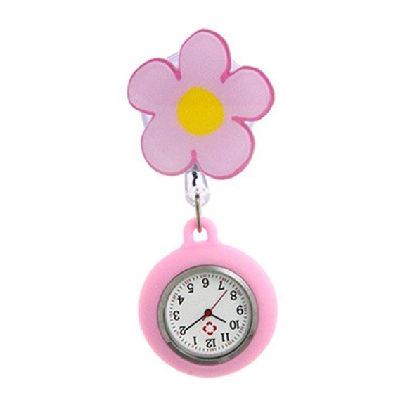 Lapel Nurse Watch with Silicone Brooch Clip On Design for Quick Time Check Clinics Setting Hospital Professional