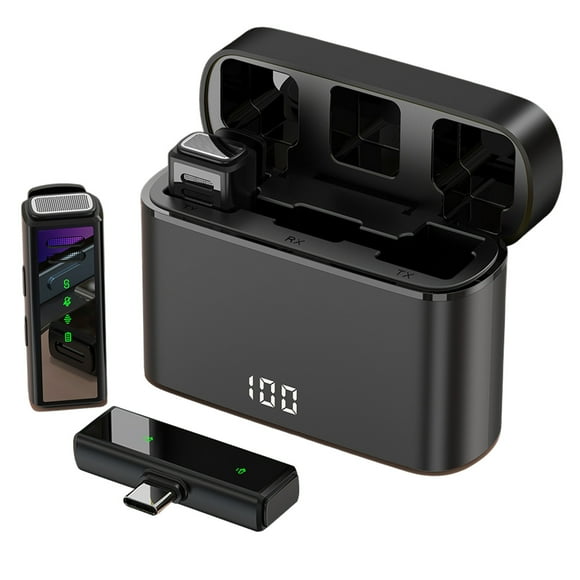 Lapela'S Microphone Sem Fio Compativel Com For Iphone And Android