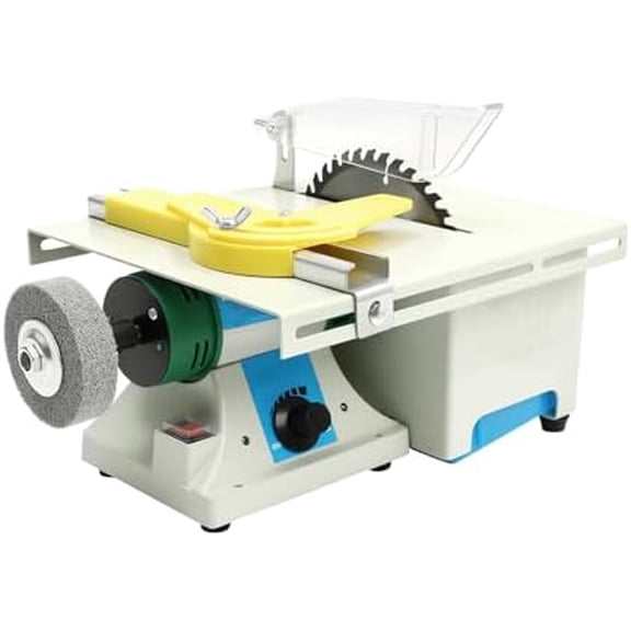 Lapidary Equipment 750W DIY Jewelry Rock Lapidary Saw 110V Mini Table Saw Jewelry Making Polisher Multifunctional Bench Grinder Sander Polishing Machine with Flexible Shaft, 0-10000r/min