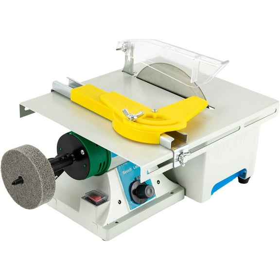 Lapidary Equipment 750W DIY Jewelry Rock Lapidary Saw 110V Mini Table Saw Jewelry Making Polisher Multifunctional Bench Grinder Sander Polishing Machine with Flexible Shaft, 0-10000r/min