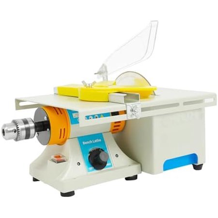 Lapidary Equipment DIY Jewelry Saw for Cutting Rocks, 110V Mini Table Saw 750W Benchtop Gem Cutting Machine With 6-Inch Jade Blade, Woodworking Carving Lathe