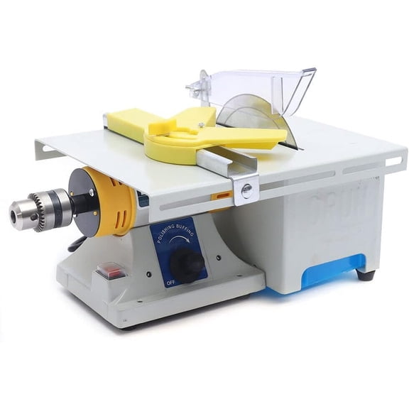 Lapidary Saw for Cutting Jewelry Rocks, 750W 100010000RPM MultiFunction Mini Table Saw with Flexible Shaft, and 6" Blades for Jade, Gemstone, Woodworking, and DIY Crafting$$Tools & Hardware Other