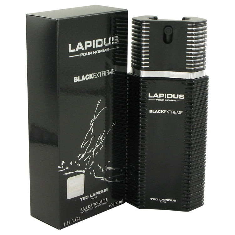 Lapidus Black Extreme by Ted Lapidus Eau De Toilette Spray 3.4 oz for Men -  Brand New