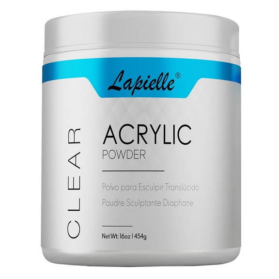 Lapielle Clear Acrylic Powder For Nail Long-lasting, Large capacity and quick dry (16oz)