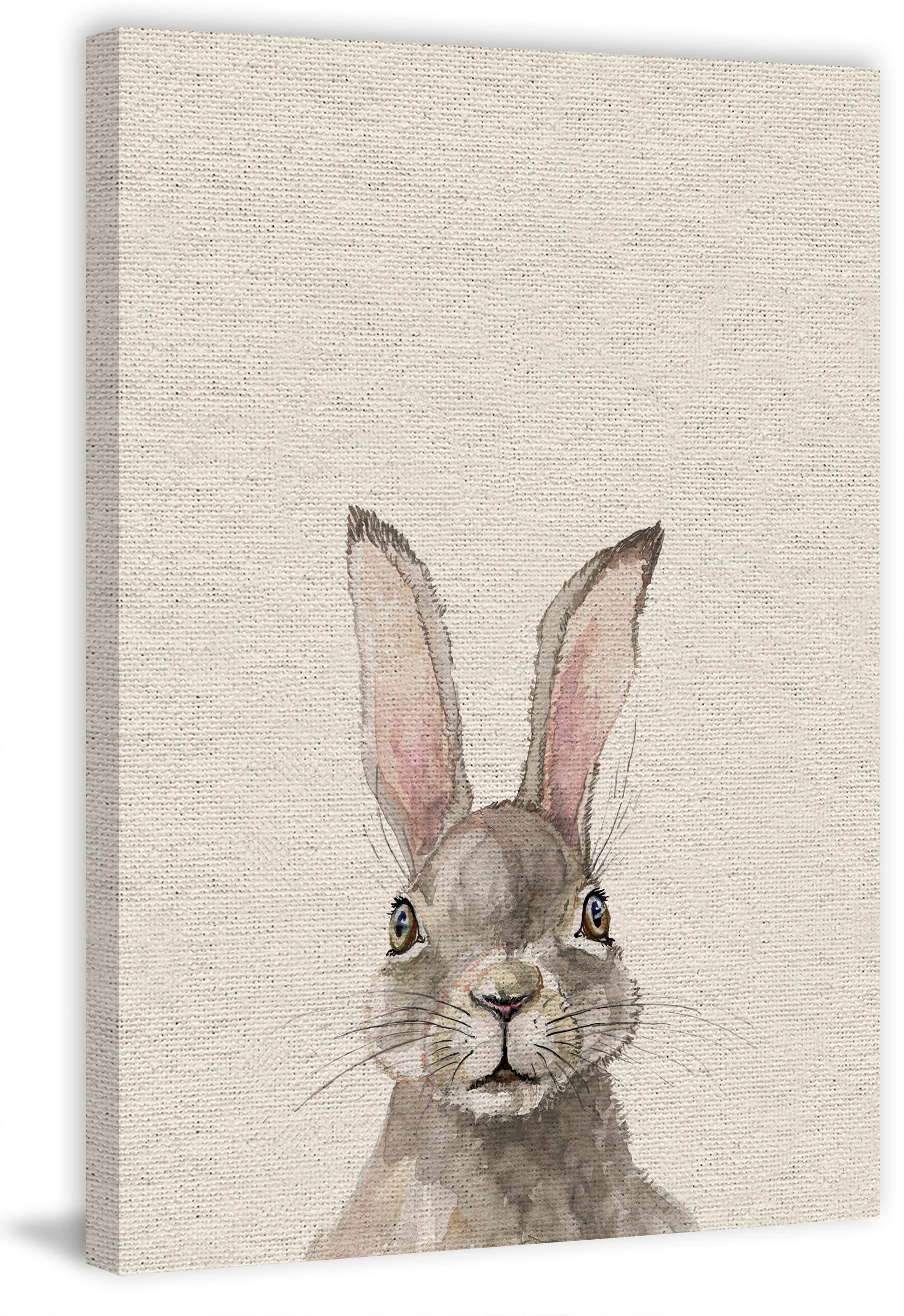 Lapin Gris III Painting Print on Wrapped Canvas