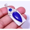 thumbnail image 1 of Lapis Lazuli 925 Sterling Silver Pendant 1.95" P7611-58, Christmas Gift, Gemstone Silver Jewelry, Lapis Lazuli Pendant, New Year Sale, 1 of 1