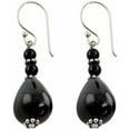thumbnail image 1 of Lapis Lazuli Earrings Navy Blue Crystal Drop Earrings for Women Natural Stone Round Bead Dangle Earrings Fashion Jewelry Gift, 1 of 9