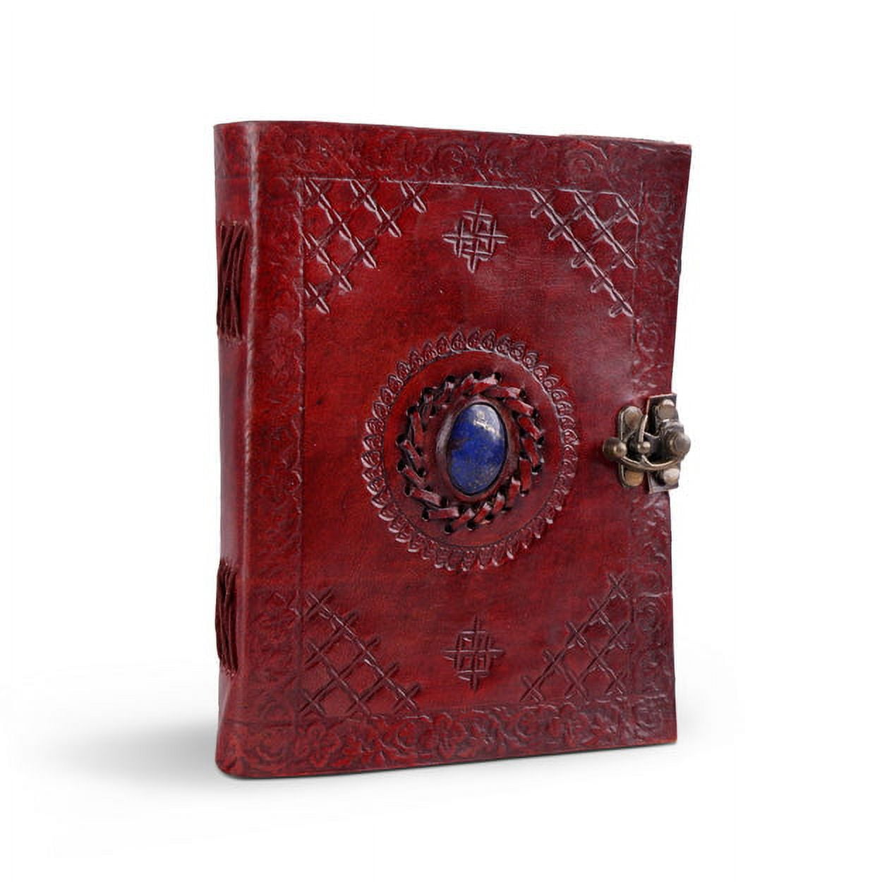 Lapis Lazuli Embossed Vintage Leather Journal, Leather Sketchbook, Drawings Journal, Great Gift
