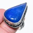 thumbnail image 1 of Natural Lapis Lazuli Gemstone Handmade 925 Sterling Silver Ring Size 6, 1 of 2