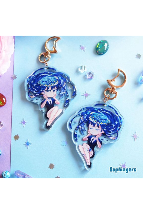 Lapis Lazuli Keychain, Houseki no Kuni // Clear Acrylic Keychain (1 keychain)