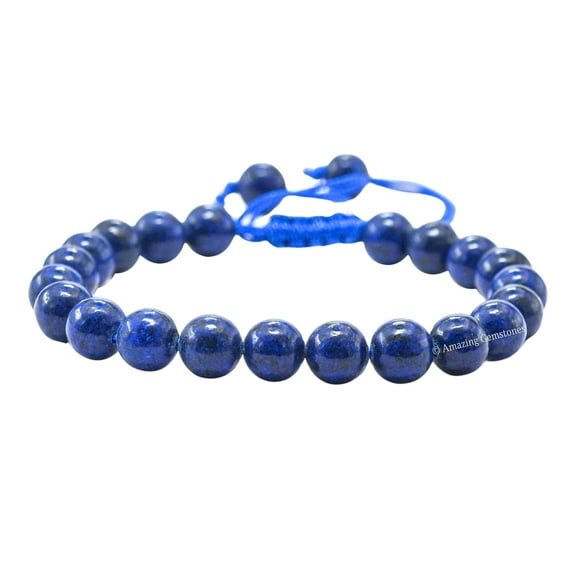 Lapis Lazuli Onyx Crystal Bracelet - 8mm Beaded Bracelet and Healing Stones