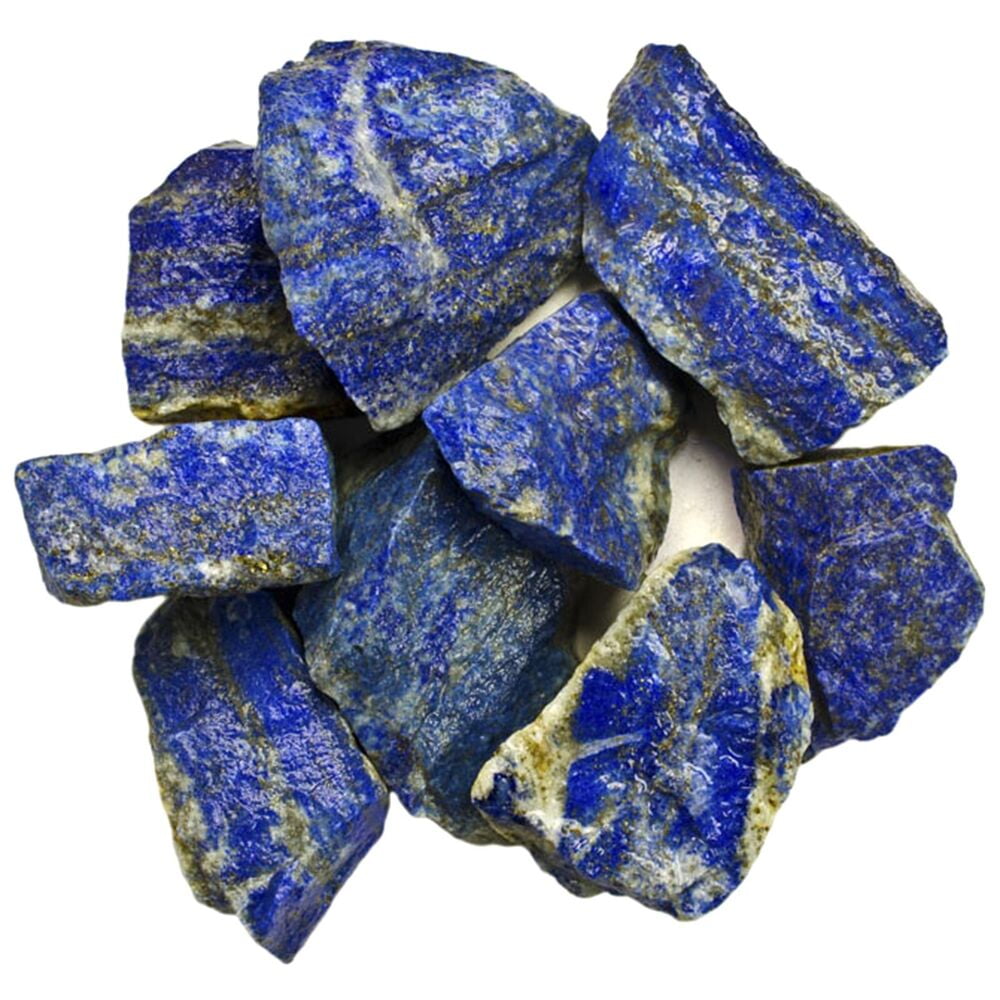 Lapis Lazuli Rough Rocks for Tumbling Dispelling Fear and Anxiety, Good Luck, Crystal