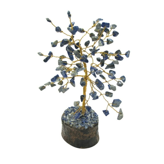 Lapis Lazuli Stone Tree Of Life Natural Gemstone Energy Balance Geode Reiki Decor
