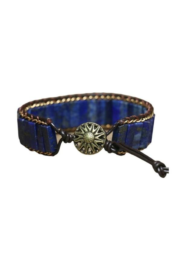 Lapis Stone Bracelet Elegant Bracelet Fashion Wrist Jewelry Woven Bracelet