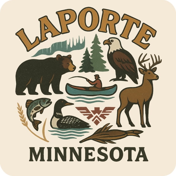 Laporte Minnesota Keepsakes Souvenir Vinyl Sticker – Destination Travel Keepsake Collectible (3-Inches Wide)