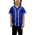 thumbnail image 1 of Lappel Kids Baseball & Softball Button Down Jersey for Children Sports & League Team Uniforms Hipster Shirts Made in USA, 1 of 4
