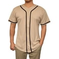thumbnail image 1 of Lappel Men's Baseball Button Down Jersey College Sports Team Uniforms Hipster Shirts Made in USA, 1 of 4