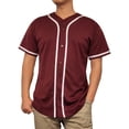 thumbnail image 1 of Lappel Men's Baseball Button Down Jersey College Sports Team Uniforms Hipster Shirts Made in USA, 1 of 4