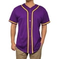 thumbnail image 1 of Lappel Men's Baseball Button Down Jersey College Sports Team Uniforms Hipster Shirts Made in USA, 1 of 4