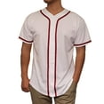 thumbnail image 1 of Lappel Men's Baseball Button Down Jersey College Sports Team Uniforms Hipster Shirts Made in USA, 1 of 4