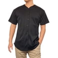 thumbnail image 1 of Lappel Men's Baseball Button Down Jersey College Sports Team Uniforms Hipster Shirts Made in USA, 1 of 4