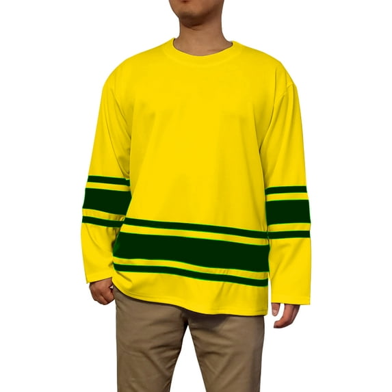 Lappel Men's Hockey Jersey College Sports Team Uniforms Size up to 3XL Long Sleeve Athletic Sports Shirts Made in USA