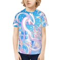 thumbnail image 1 of Boys Girls Teens T Shirt Graphic Print Casual Short Sleeve Funny Top Tees Shirt for Youth Kids, 1 of 8