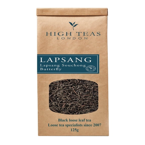 Lapsang Souchong Loose Leaf Tea 125g | Smoked Black Tea from Fujian China | Distinctive Aroma | High Teas London