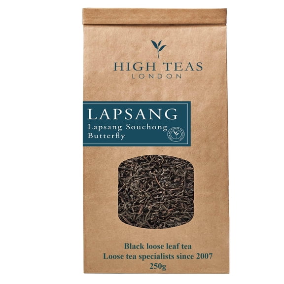 Lapsang Souchong Loose Leaf Tea 250g | Smoked Black Tea from Fujian China | Distinctive Aroma | High Teas London
