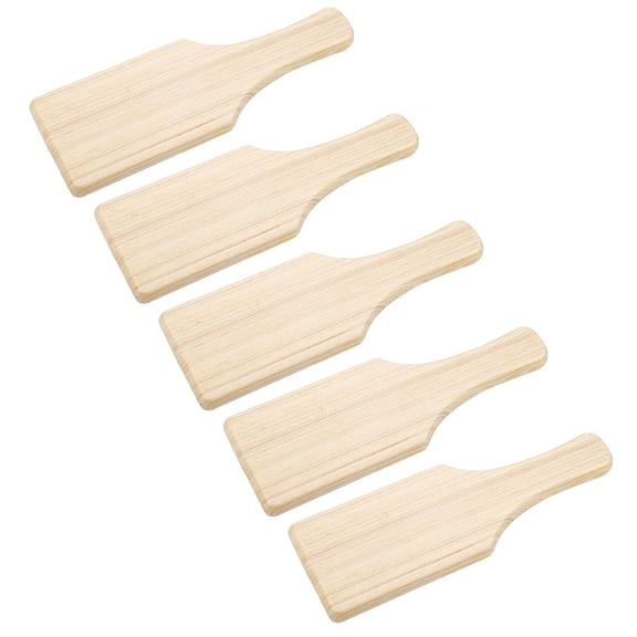 Lapsitude 5PCS Wooden Pottery Board Wood Clay Sculpture Tools Pottery Carving Tool Portable Clay Modeling Board Handmade Pottery Tool Accessories for Home Shop