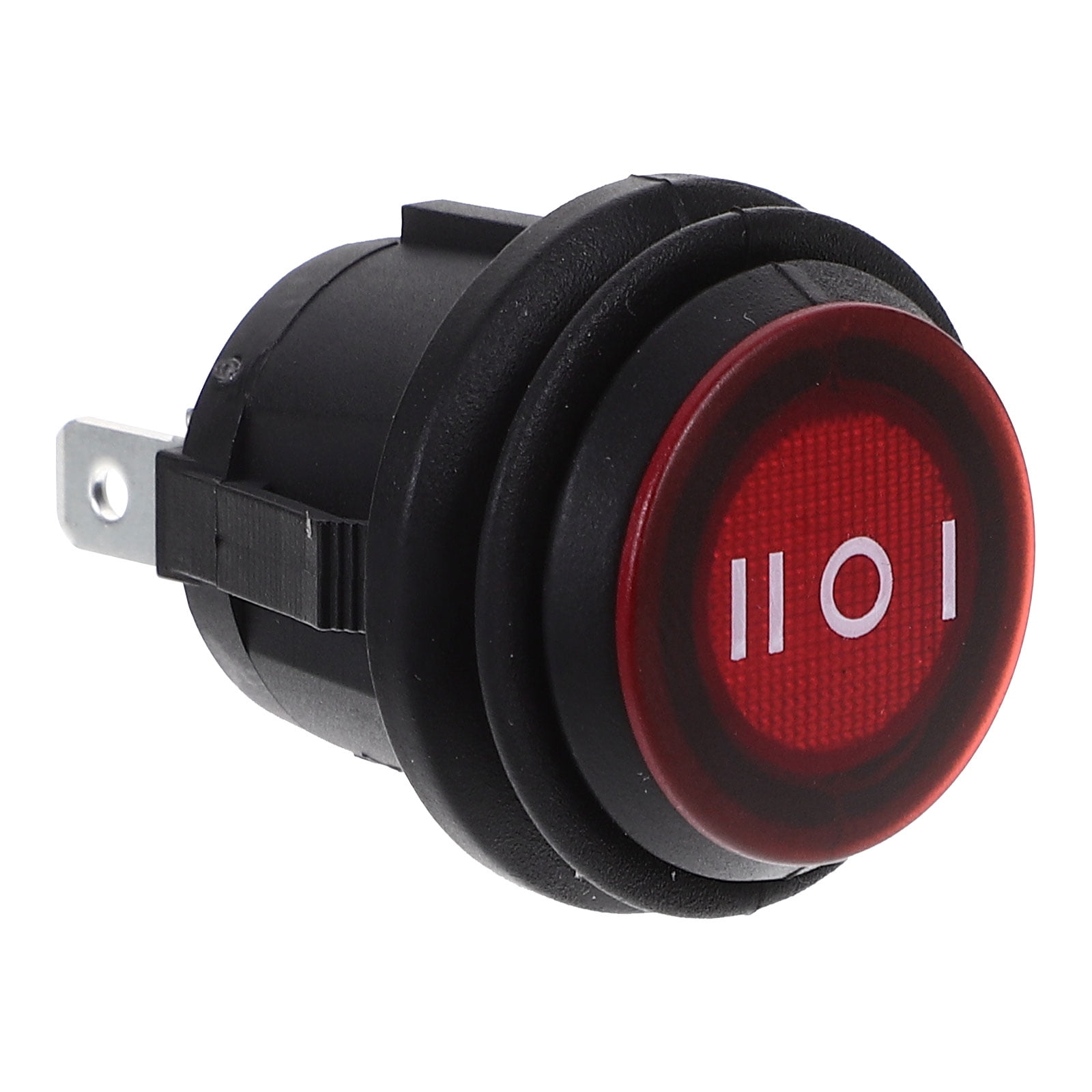 Lapsitude AC 6A/250V 3 Pin Round Rocker Toggle ON/OFF Waterproof SPDT ...