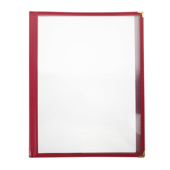 Lapsitude Restaurant Menu Cover Price List Paper Insert Transparent Cookbook Holder