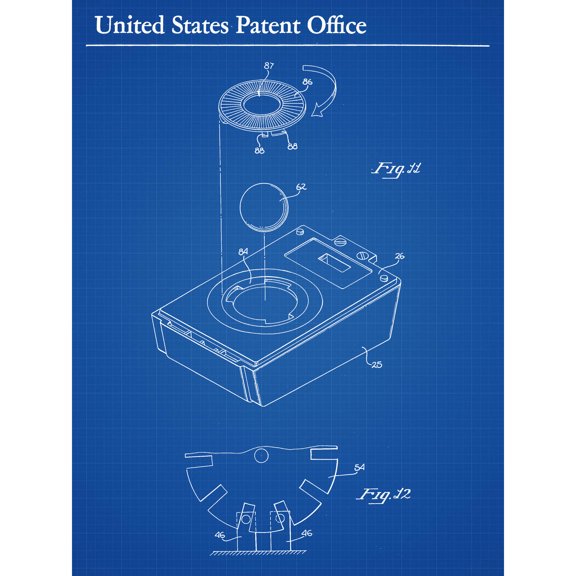 Lapson Computer Mouse Cursor Device 1984 Patent Extra Large XL Wall Art Poster Print