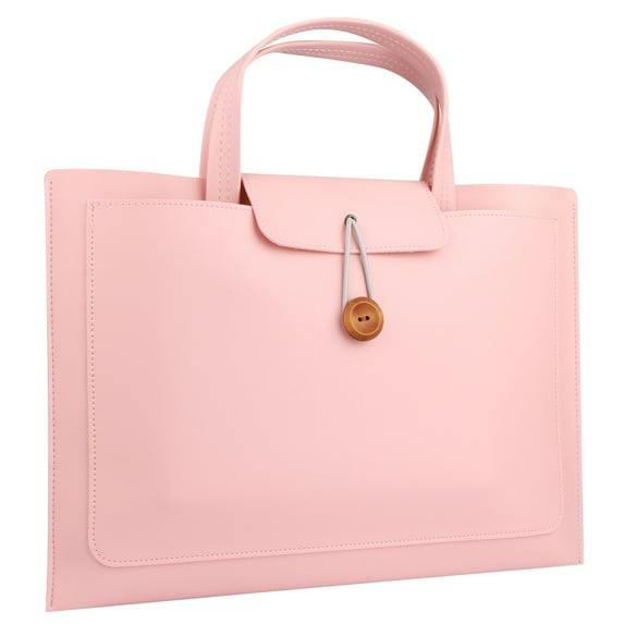 Laptop 14 16 Inch Sleeve Case Protective Bag Pu Leather Ultrabook Notebook Carrying Case Handbag for MacBook Pro Lenovo Dell (Pink,14 Inch)